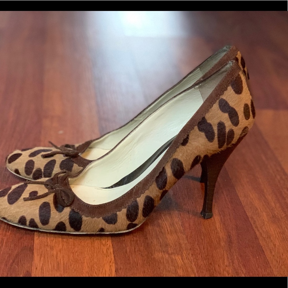 Amalfi leopard print heels